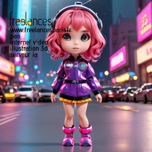 Pao mise en page internet vidéo illustration 3d serveur IA générative AI freelance paris studio de création magazines QTQHY470